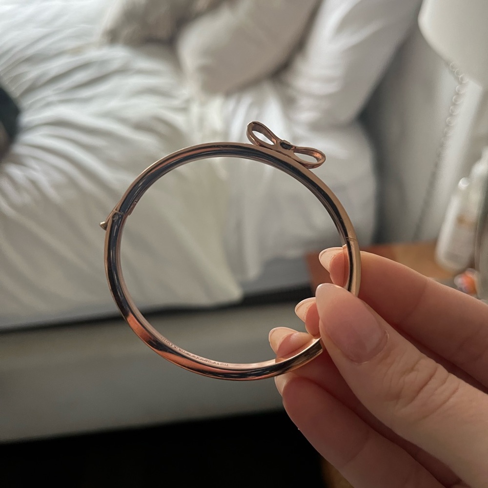 Kate Spade Rose Gold Bow Bangle